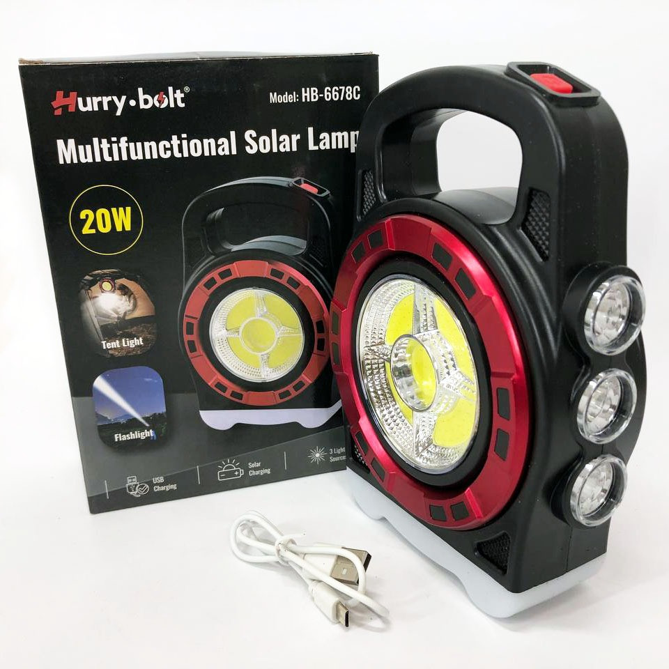 Переносний ліхтар прожектор 66 із сонячною панеллю та функцією Power Bank, ручний проже Львов - изображение 7