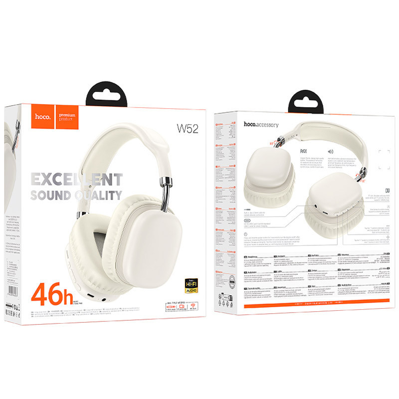 Накладные беспроводные наушники Hoco W52 Wonderful Херсон - зображення 3