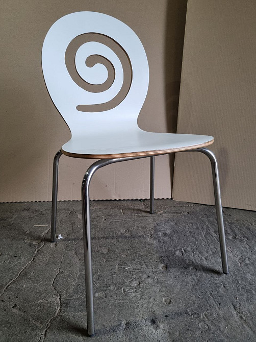 Стул Лев деревянный белый Дніпро - зображення 5