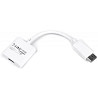 Перехідник Cablexpert DisplayPort-HDMI, 0.1, білий (A-DPM-HDMIF-002-W) Харків