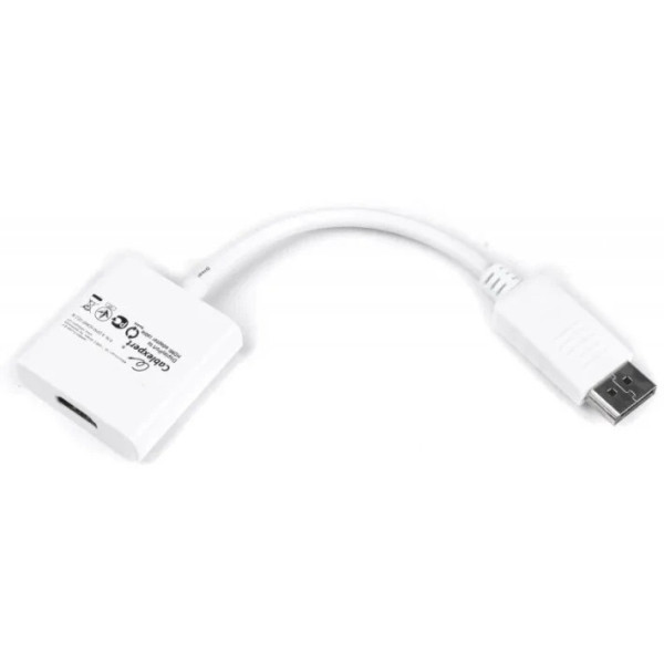 Перехідник Cablexpert DisplayPort-HDMI, 0.1, білий (A-DPM-HDMIF-002-W) Харків - зображення 1