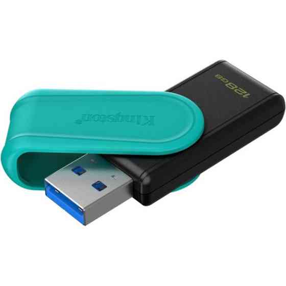 Флеш пам'ять Kingston DataTraveler Exodia S 128GB USB 3.2 Black/Turquoise (DTXS/128GB) (Код товару:4 Харків