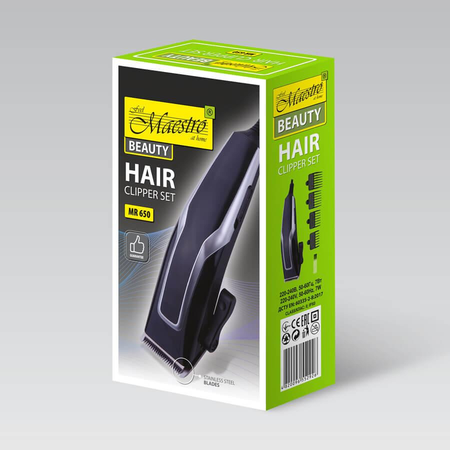 Машинка для стрижки волос Maestro MR-650SS 7 Вт Київ - зображення 3