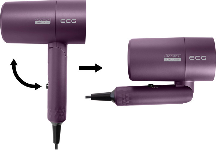 Фен ECG Modifica Chiara 1600 Вт фиолетовый Киев - изображение 7