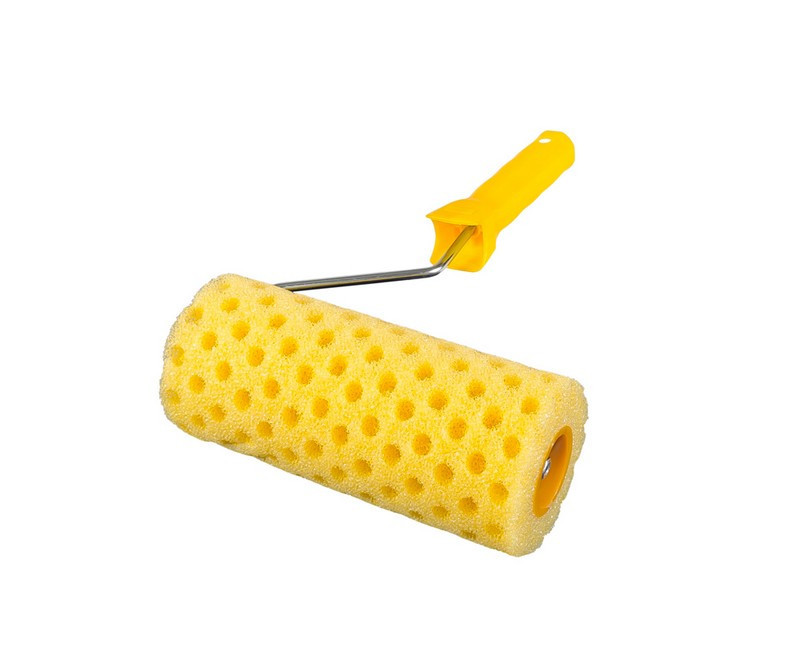 Валик малярный структурный MASTERTOOL Moltopren Decor Peas 80/180 мм Ø 6 мм с ручкой 92-6203 Харків - зображення 2