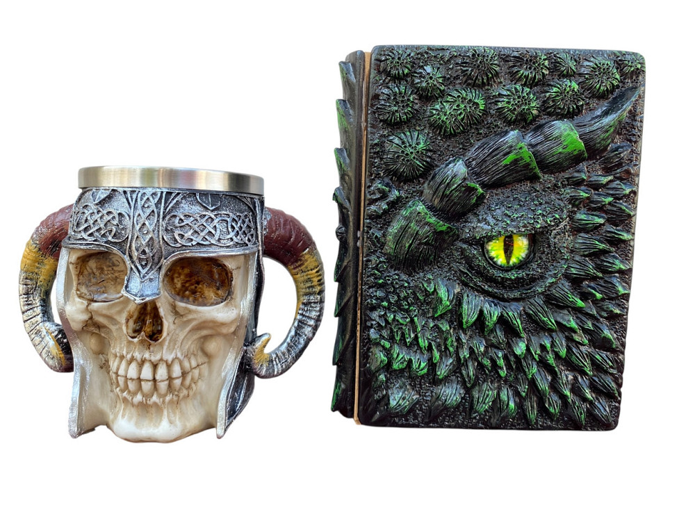 Подарочный набор Кружка 3D Рогатый Череп и Блокнот 3D «Око Лесного Дракона» Київ - зображення 1
