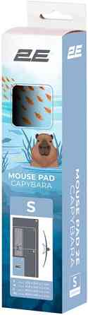 Игровая поверхность для мыши и клавиатуры 2E Capybarra S 2E-PAD-S-CAPY-BLUE 25х20 см голубая Київ