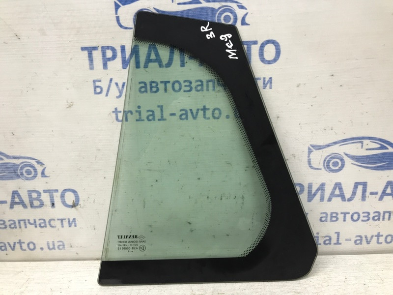 Стекло двери задней правой (форточка) Renault Megane 3 1.5 DIESEL K9K 2008 (б/у) Київ - зображення 2