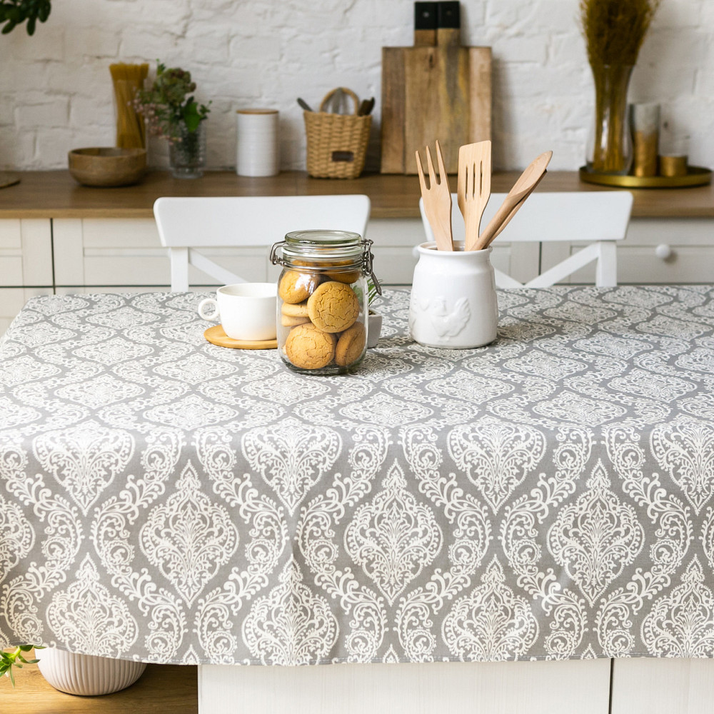 Скатерть с тефлоновым покрытием 180х220см Вензель Одесса - изображение 3