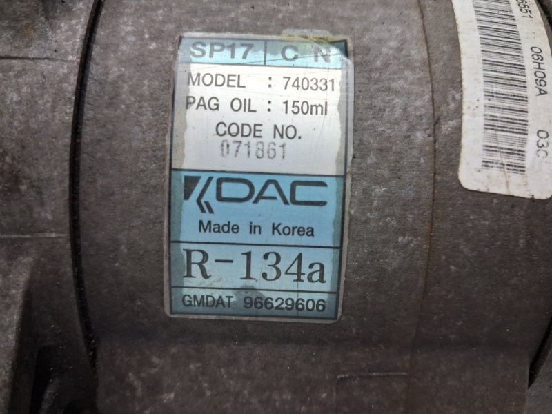 Компрессор кондиционера Chevrolet Captiva C100 2.4 БЕНЗИН Z24SED 2006 (б/у) Київ - зображення 6