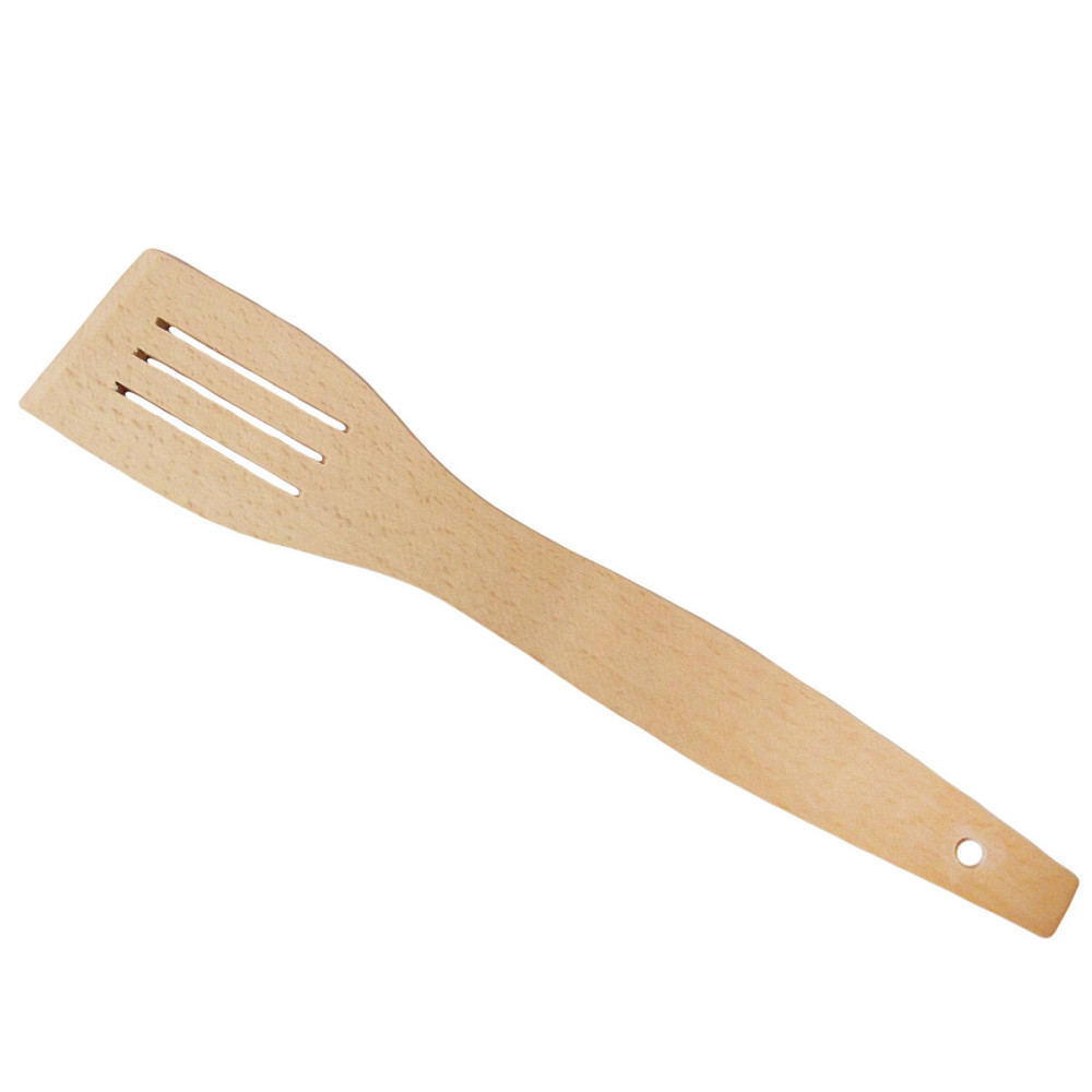 Лопатка кухонна з прорізами дерев'яна Mazhura MZ-322954 28 см Київ - зображення 1