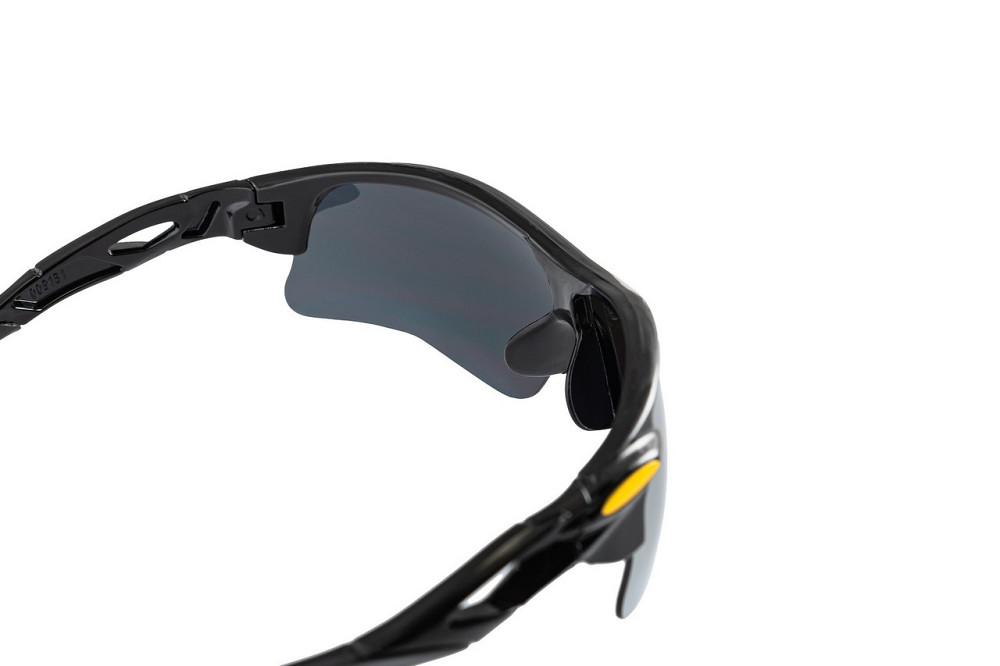 Очки открытые MASTERTOOL SPORTLINE SILVER MIRROR панорамная линза полуоправа противоскользящие дужки Харьков - изображение 3