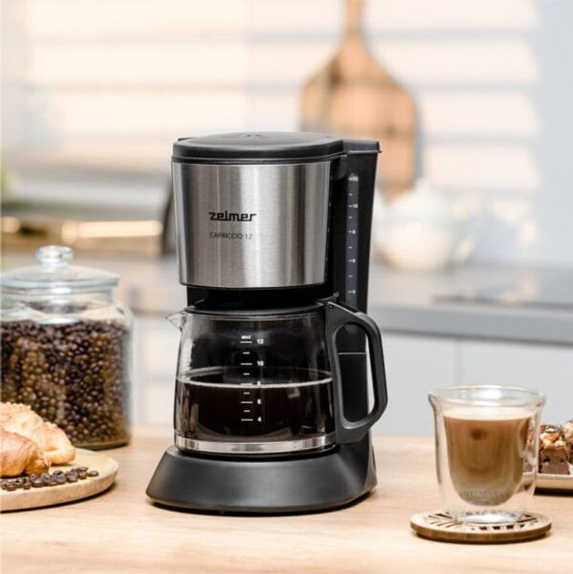 Кофеварка капельная ZELMER ZCM1200 680 Вт черная Киев - изображение 1