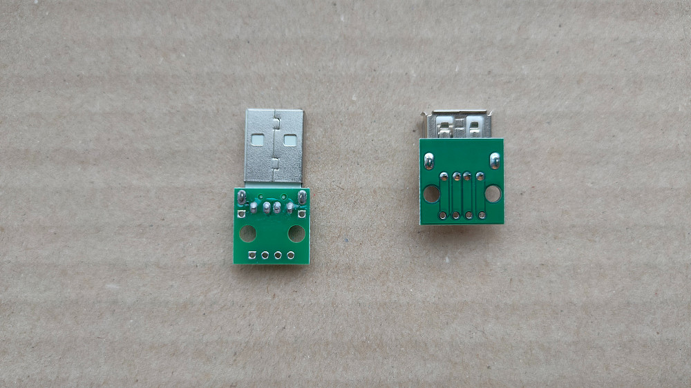 Разъем USB типа Б (папа) и Разъем USB типа A (мама) на плате Борисполь - изображение 8