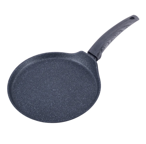 Сковорода млинна 24 см Black marble Kamille KM-4126 Київ - зображення 1