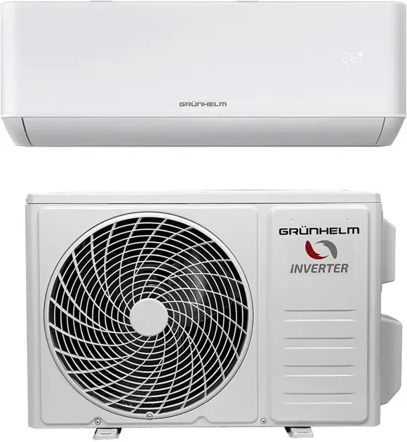 Кондиционер инверторный Сплит-система Grunhelm Inverio GAC07GHINV32 RECHI 7000BTU 20 м2 -15°C R32 (6 Київ - зображення 2