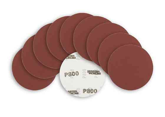 Круг шлифовальный на липучке MASTERTOOL 125 мм зерно 800, набор 10 шт 08-2580 Харьков