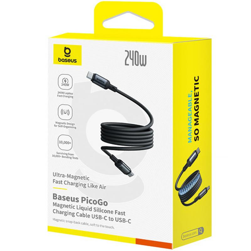 Дата кабель Baseus PicoGo Type-C to Type-C 240W (1m) (E04233) Херсон - зображення 3