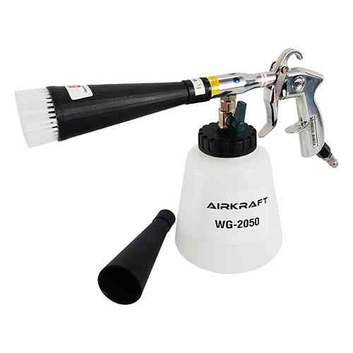 Пистолет для химчистки салона автомобиля пневматический (Торнадор) со сменной насадкой-щеткой AIRKRA Харків