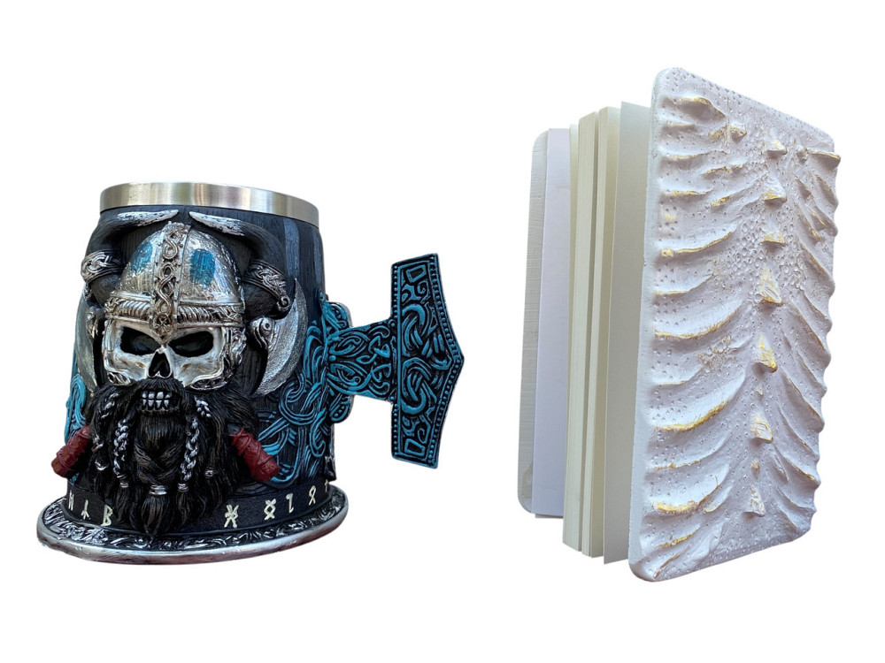 Подарочный набор Кружка 3D Молот Тора Бородатый Викинг и Блокнот 3D «Око Ледяного Хранителя» Київ - зображення 2