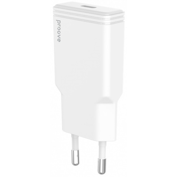 Мережевий зарядний пристрій Proove Slender 20W Type-C White (WCSS20010002) (Код товару:41196) Харків - зображення 1