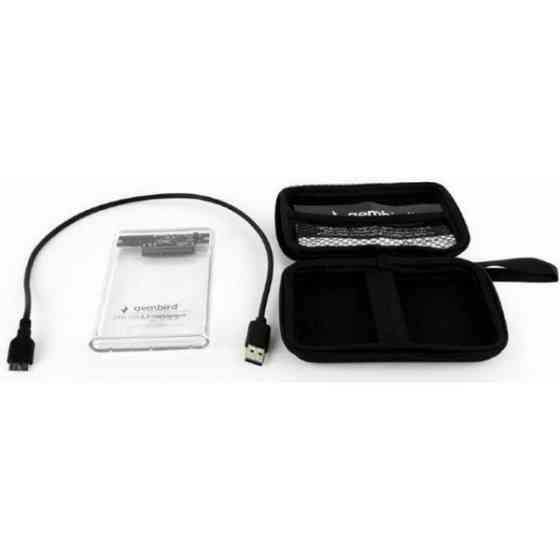 Зовнішня кишеня Gembird SATA HDD 2.5 USB 3.0 пластик Прозора (EE2-U3S9-6) (Код товару:34906) Харків