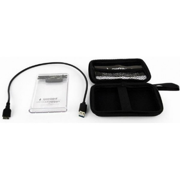 Зовнішня кишеня Gembird SATA HDD 2.5 USB 3.0 пластик Прозора (EE2-U3S9-6) (Код товару:34906) Харків - зображення 3