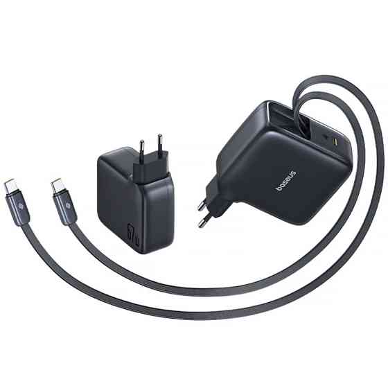 СЗУ Baseus EnerCore CJ21 PD67W with retractable cables (3USB-C) (E0121D) Херсон