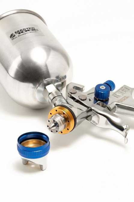 Краскопульт пневматический MASTERTOOL HVLP GLAZE ВАЛБ 600 мл Ø 1,4 мм круглый/плоский факел 150-220  Харьков - изображение 3