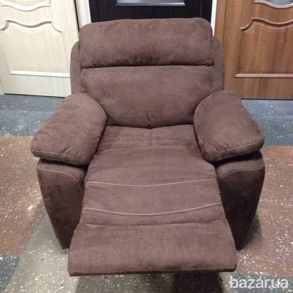 Кресло Реклайнер механическое (Темно коричневое) Новое под заказ Київ - зображення 2