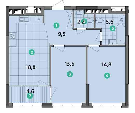 продажа 2-к квартира Киев, Подольский, 93000 $ Киев