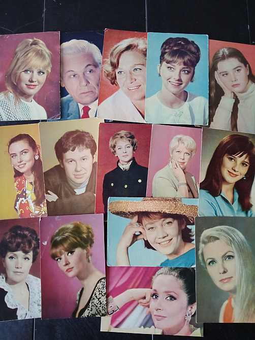 коллекционные открытки с фото советских и зарубежных киноартистов Днепр - изображение 2