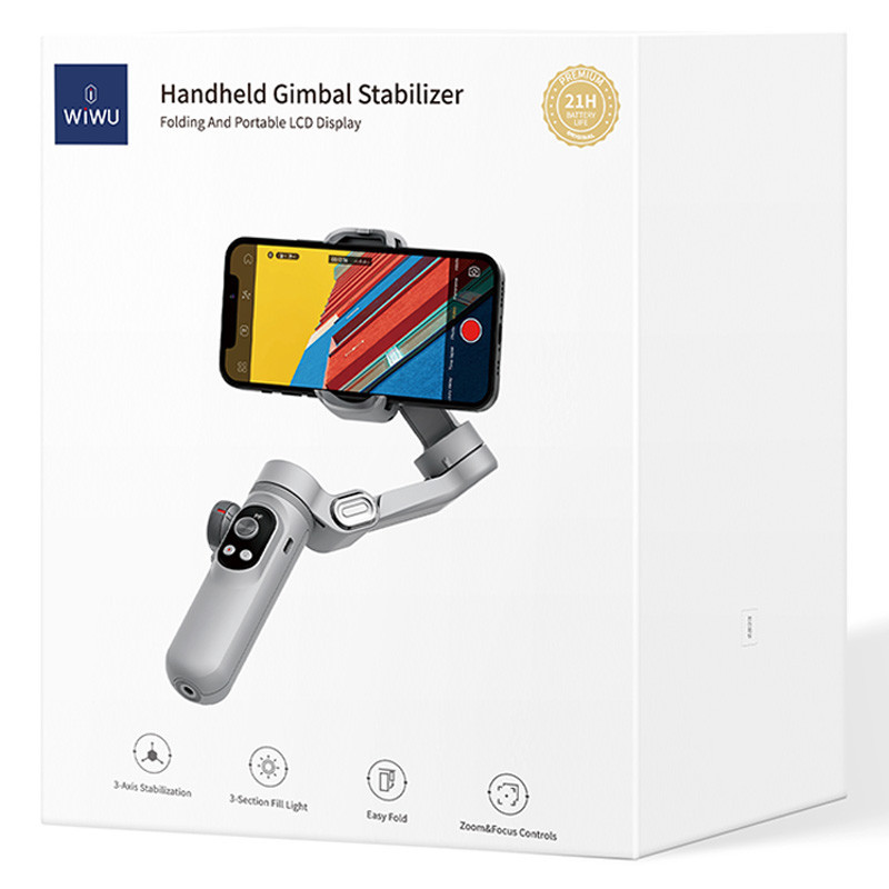 Стабилизатор WIWU Wi-SE007 3-Axis Stabilized Gimbal Stick Херсон - зображення 6