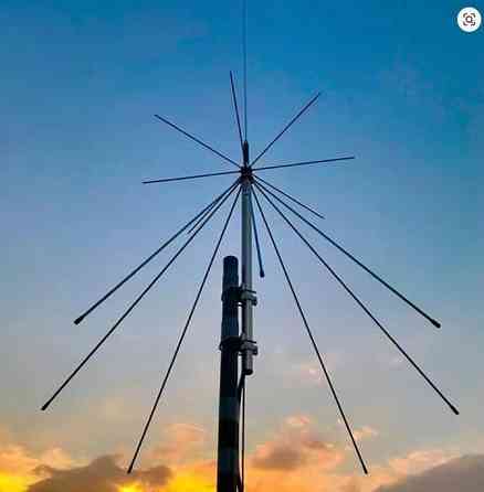 Антенна 25–1300MHz 3.5dBi до 100W, супердискоконусная широкополосная D130 VHF UHF, SO239 / PL259 (11 Днепр