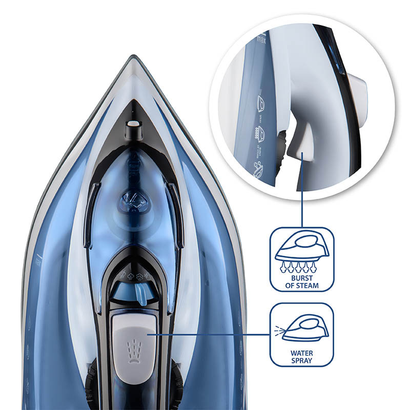 Утюг Aurora 3437AU 2200 Вт голубой Київ - зображення 5