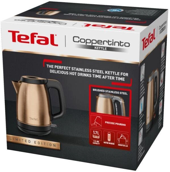 Электрочайник Tefal Сoppertinto KI280G10 1,7 л бронзовый Киев - изображение 2