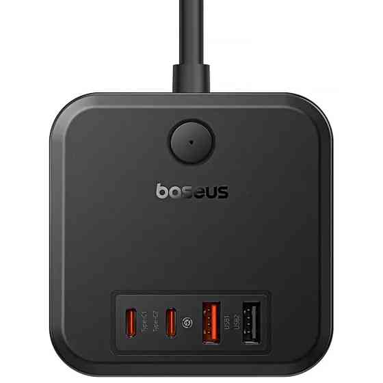 Удлинитель Baseus PowerCombo PD30W+QC3.0 (2USB-A/2C/2Socket) (1.5m) (BPS30) Херсон