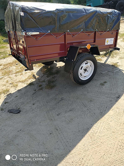 Одновісний причіп від виробника 200х130х35. Тент у подарунок! Андрушівка - зображення 3