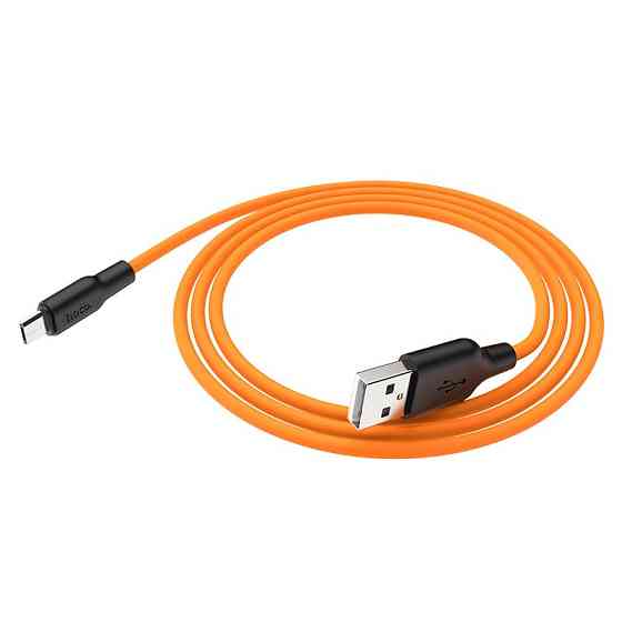 Дата кабель Hoco X21 Plus Silicone MicroUSB Cable (1m) Херсон