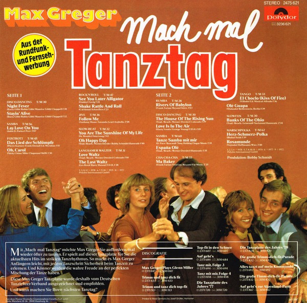 Виниловая пластинка Jazz Max Greger – Mach Mal Tanztag Вінниця - зображення 2