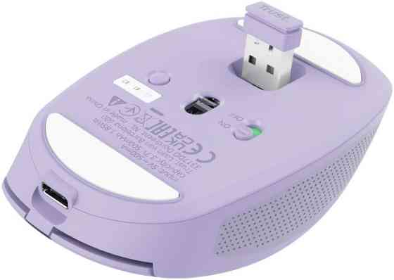 Мышь компьютерная безпроводная Trust Ozaa Compact Multi-Device Wireless Purple 25384_TRUST фиолетова Киев