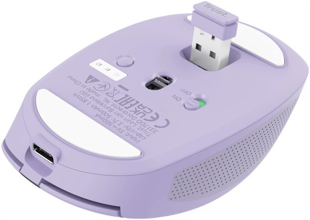 Мышь компьютерная безпроводная Trust Ozaa Compact Multi-Device Wireless Purple 25384_TRUST фиолетова Київ - зображення 5