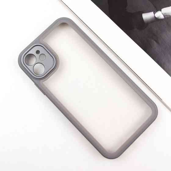 TPU чехол Transparent + Colour 1,5mm для Apple iPhone 12 (6.1") Херсон