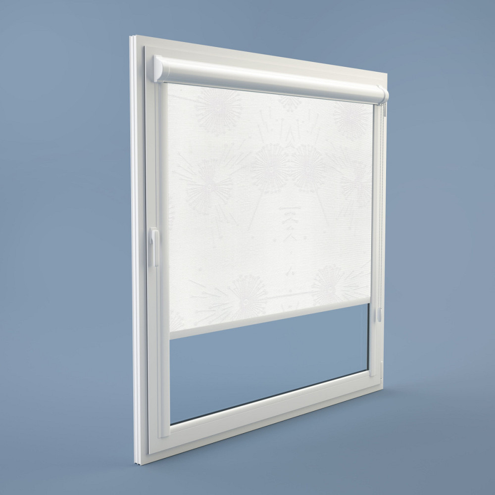 Рулонна штора Rolets Квіти 2-54286-875 87.5x170 см закритого типу Біла Киев - изображение 1