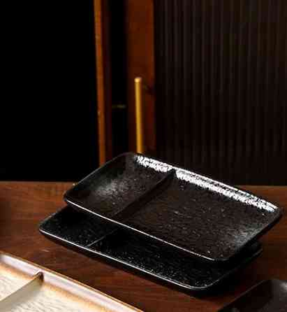 Блюдо прямокутне 14250 2.5х10х18.5 см чорне Київ