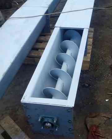 Шнековый транспортер толщина трубы или желоба от 2 мм до 8 мм  , шнек Киев