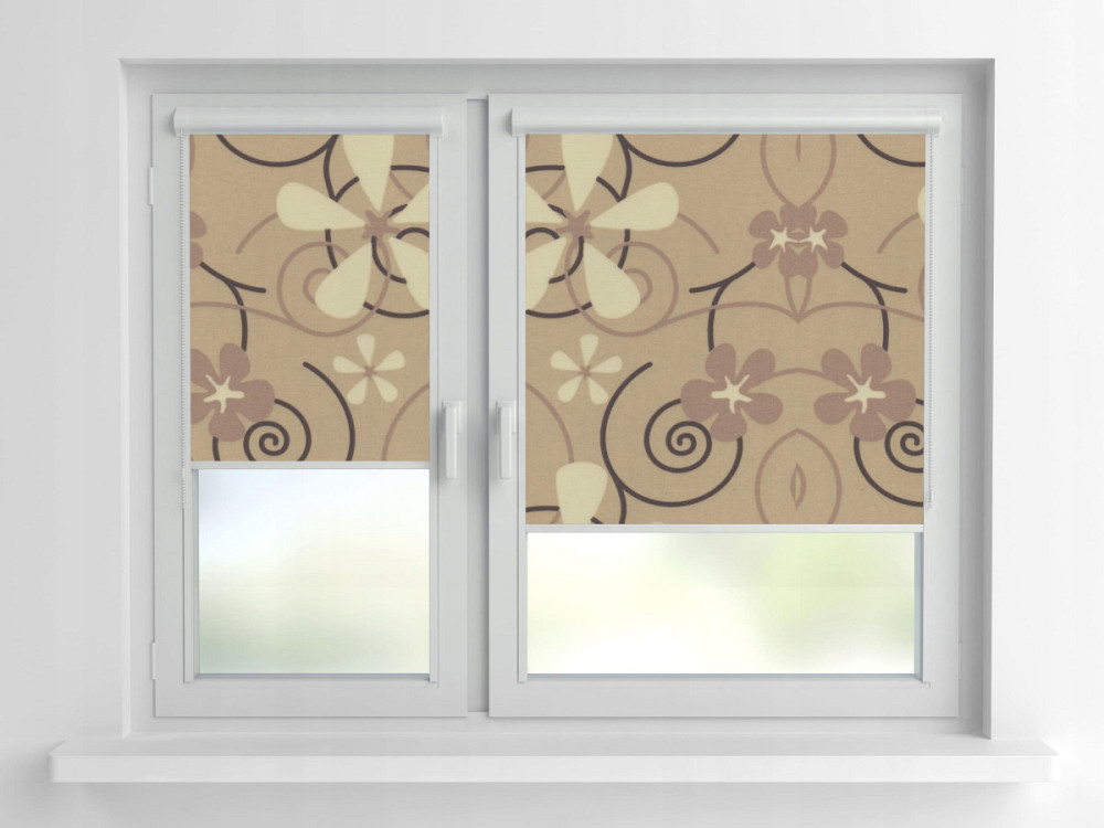 Рулонна штора Rolets Квіти 2-52361-375 37.5x170 см закритого типу Бежева Киев - изображение 1