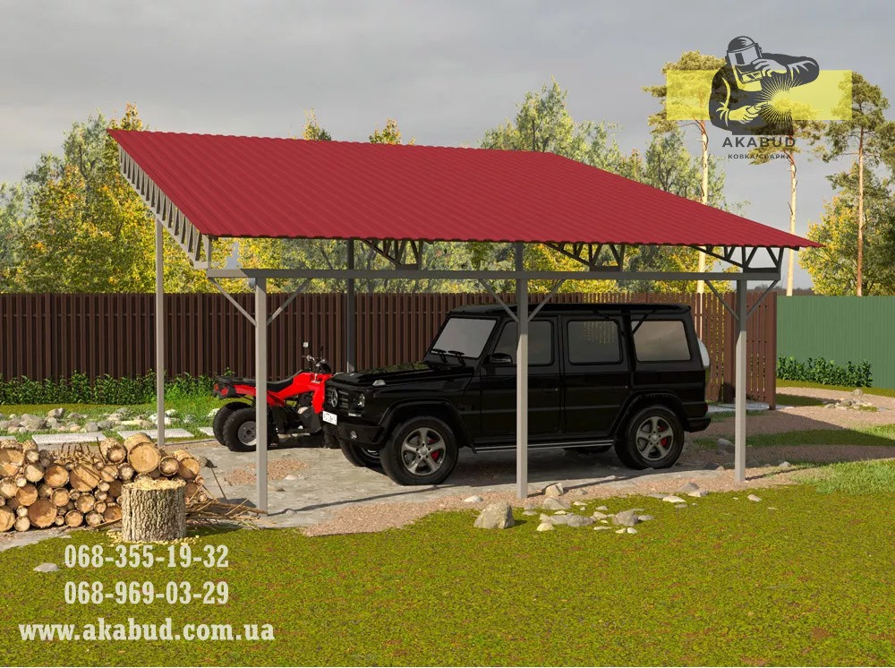Навіс для автомобіля. Навіс для авто. Розпашні ворота Кривий Ріг - зображення 8