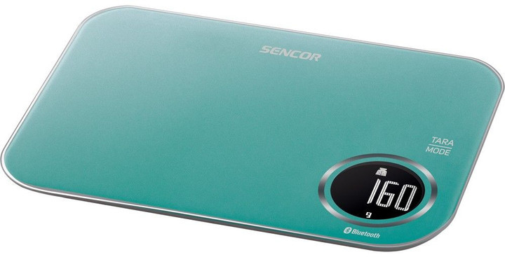Весы кухонные Sencor SKS7071GR 5 кг бирюзовые Київ - зображення 5