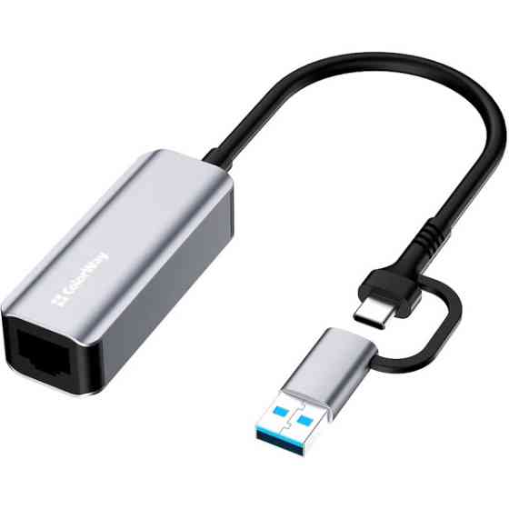 Мережевий адаптер ColorWay USB-A/USB-С 3.0 to RJ45 (CW-AD-CRG) Харків
